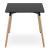 Set masa stil scandinav + 4 scaune Mark negru, Artool, MDF si lemn, 120x80x75 cm GartenVIP DiyLine