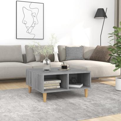 Masă de cafea, gri sonoma, 60x60x30 cm, lemn prelucrat GartenMobel Dekor