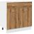 Dulap inferior cu sertar stejar artizanal, 80x46x81,5 cm, lemn GartenMobel Dekor