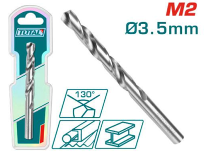 TOTAL - BURGHIU PENTRU METAL M2 HSS - 3.5MM PowerTool TopQuality