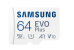 Card de memorie MicroSDXC Samsung EVO Plus 64GB, viteza citire 160MB/s SafetyGuard Surveillance