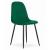 Set 4 scaune bucatarie/living, Artool, Como, catifea, metal, verde si negru, 44.5x50.5x87.5 cm GartenVIP DiyLine