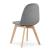 Set 4 scaune bucatarie/living, Artool, Bora, catifea, lemn, gri inchis, 44.5x54x81.5 cm GartenVIP DiyLine