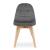 Set 4 scaune bucatarie/living, Artool, Bora, catifea, lemn, gri inchis, 44.5x54x81.5 cm GartenVIP DiyLine
