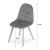 Set 4 scaune bucatarie/living, Artool, Bora, catifea, lemn, gri inchis, 44.5x54x81.5 cm GartenVIP DiyLine