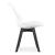 Set 4 scaune bucatarie/living, Artool, Mark, PP, lemn, transparent si negru, 49x43x82 cm GartenVIP DiyLine