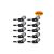 Set 10 clipsuri auto pentru fixare cablaj Cod: TLA213 Automotive TrustedCars