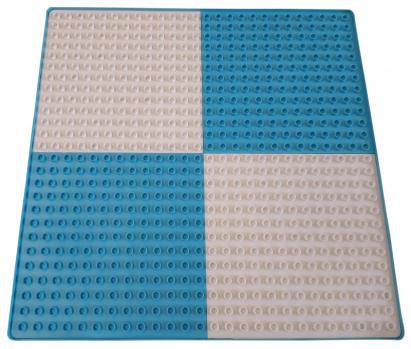 Blat Lego Multifun 42.5x42.5 cm Blue GreatGoods Plaything