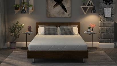 Saltea cu spuma poliuretanica Somnart Optimax Ortopedic 160x200, inaltime 18 cm, ortopedica, husa detasabila si lavabila, rulata, fermitate medie Relax KipRoom