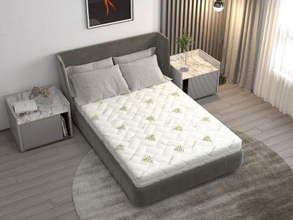 Saltea cu spumă poliuretanică Somnart FermiMax Aloe Vera 180x200, înălțime 15 cm, anatomică, husă lavabilă și detașabilă cu fermoar, fermitate ridicată Relax KipRoom