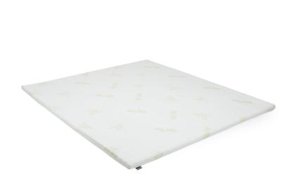 Topper Aloe Vera 120x200x4 cm, husa detasabila si lavabila, fermitate medie Relax KipRoom