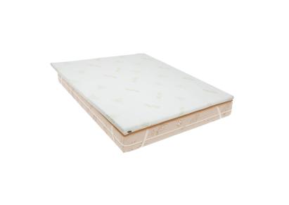 Topper Aloe Vera 140x190x5 cm, cu elastic, husa detasabila si lavabila, fermitate medie Relax KipRoom