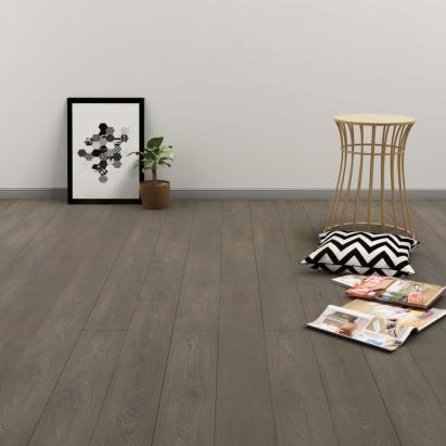 Plăci autoadezive pardoseală gri & maro PVC 4,46 m² 3 mm GartenMobel Dekor