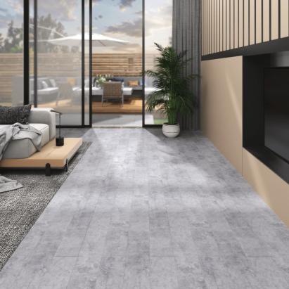 Plăci de pardoseală autoadezive, gri ciment, 5,02 m², PVC, 2 mm GartenMobel Dekor