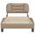 Cadru de pat cu tăblie, cappuccino, 90x200 cm, piele ecologică GartenMobel Dekor