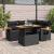 Set mobilier de grădină cu perne, 4 piese poliratan/lemn acacia GartenMobel Dekor