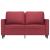 Canapea cu 2 locuri, roșu vin, 120 cm, material textil GartenMobel Dekor