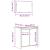 Set mobilier de baie, 2 piese, gri beton, lemn compozit GartenMobel Dekor