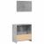 Set mobilier de baie, 2 piese, gri beton, lemn compozit GartenMobel Dekor