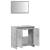 Set mobilier de baie, 2 piese, gri beton, lemn compozit GartenMobel Dekor