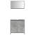 Set mobilier de baie, 2 piese, gri beton, lemn compozit GartenMobel Dekor