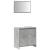 Set mobilier de baie, 2 piese, gri beton, lemn compozit GartenMobel Dekor