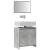 Set mobilier de baie, 2 piese, gri beton, lemn compozit GartenMobel Dekor
