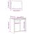 Set mobilier de baie, 2 piese, lemn vechi, lemn prelucrat GartenMobel Dekor