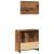 Set mobilier de baie, 2 piese, lemn vechi, lemn prelucrat GartenMobel Dekor