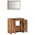 Set mobilier de baie, 2 piese, lemn vechi, lemn prelucrat GartenMobel Dekor