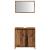 Set mobilier de baie, 2 piese, lemn vechi, lemn prelucrat GartenMobel Dekor