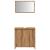 Set mobilier de baie, 2 piese, stejar artizanal, lemn prelucrat GartenMobel Dekor