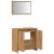 Set mobilier de baie, 2 piese, stejar artizanal, lemn prelucrat GartenMobel Dekor