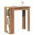 Masă de bar cu raft, Stejar artizanal, 102x50x103,5 cm, PAL GartenMobel Dekor