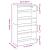 Pantofar, negru, 60x25x100 cm, lemn prelucrat GartenMobel Dekor
