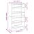 Pantofar, gri beton, 60x25x100 cm, lemn prelucrat GartenMobel Dekor