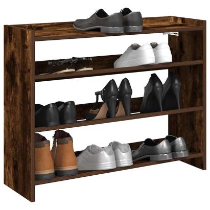 Pantofar, stejar fumuriu, 80x25x61,5 cm, lemn prelucrat GartenMobel Dekor
