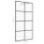 Paravan de duș walk-in negru 140x95 cm sticlă ESG transparentă GartenMobel Dekor