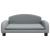 Canapea pentru copii, gri, 70x45x30 cm, material textil GartenMobel Dekor