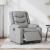 Fotoliu rabatabil electric, gri deschis, textil GartenMobel Dekor
