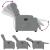 Fotoliu rabatabil electric, gri deschis, textil GartenMobel Dekor