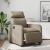 Fotoliu rabatabil electric, cappuccino, piele ecologică GartenMobel Dekor