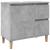 Set mobilier de baie, 3 piese, gri beton, lemn compozit GartenMobel Dekor