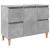 Set mobilier de baie, 3 piese, gri beton, lemn compozit GartenMobel Dekor