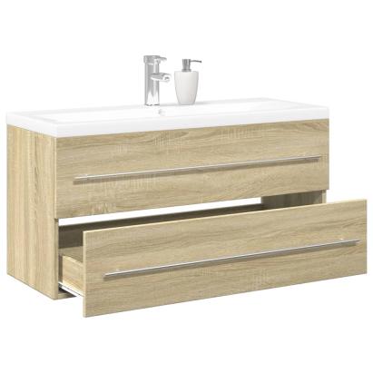 Set mobilier de baie, 2 piese, stejar sonoma, lemn prelucrat GartenMobel Dekor