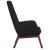 Scaun de relaxare, negru, material textil GartenMobel Dekor