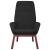 Scaun de relaxare, negru, material textil GartenMobel Dekor