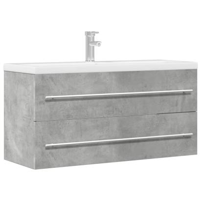 Dulap de chiuvetă, gri beton, 100x38,5x48 cm, PAL GartenMobel Dekor