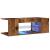 Dulap TV cu lumini LED lemn vechi 90x39x30 cm lemn prelucrat GartenMobel Dekor