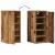 Pantofare, 2 buc., lemn vechi, 32x35x70 cm, lemn prelucrat GartenMobel Dekor